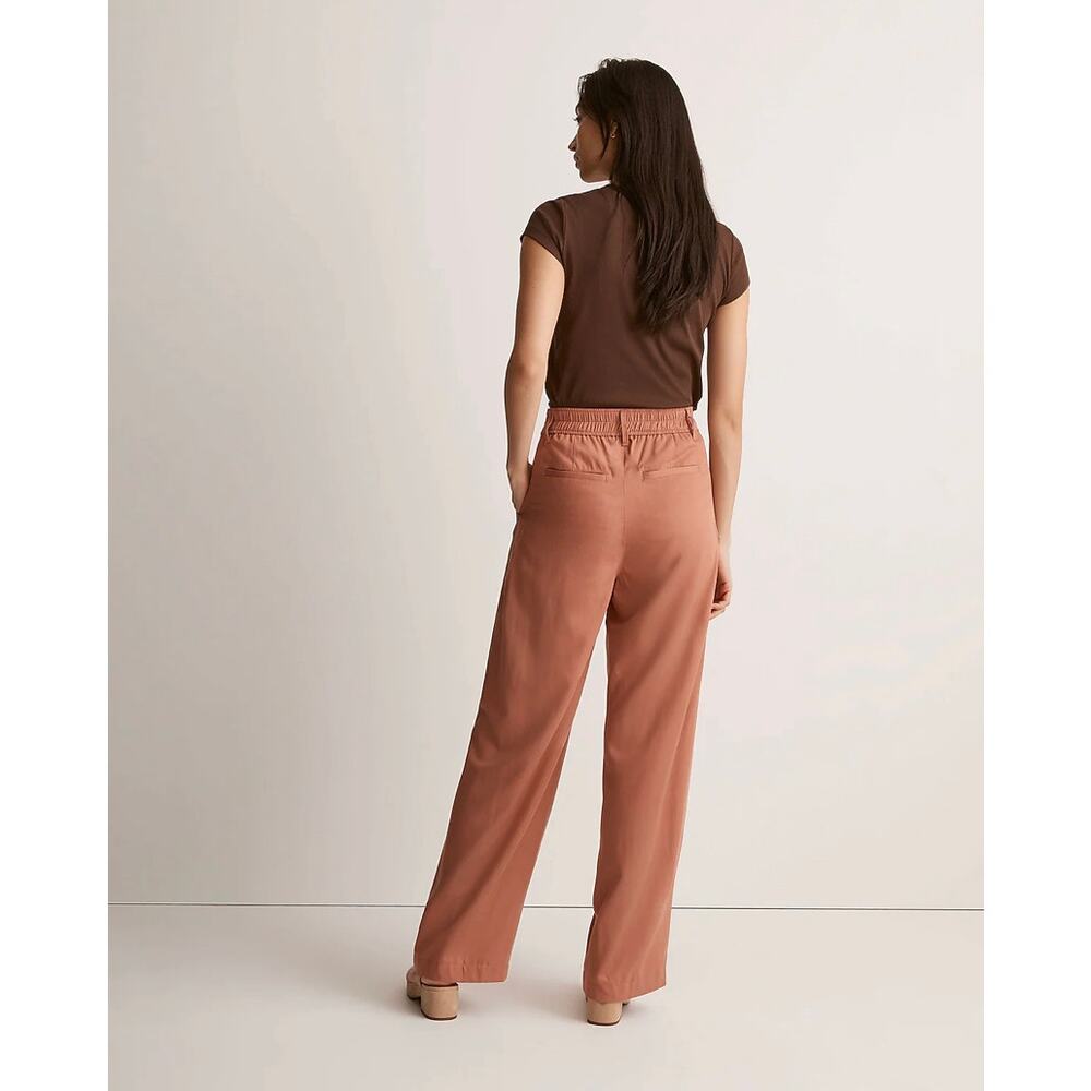 Madewell Women's Neale Straight-Leg Pant In Drapeweave CM5 Mustard Gold Size 6 - Picture 3 of 16